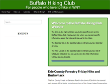 Tablet Screenshot of buffalohikingclub.com